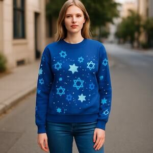 NWT women’s Chemistry Pullover Sweatshirt Blue Size Medium